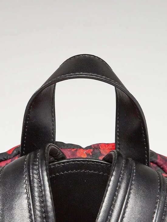Givenchy Black/Red Floral Print Nylon Backpack Bag main image 4